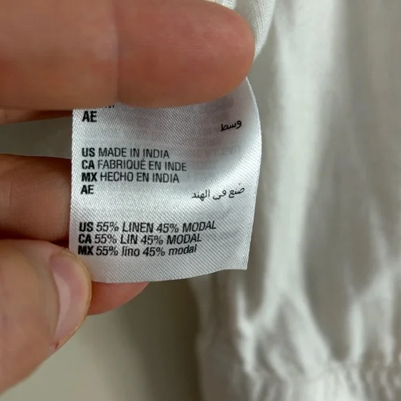 3 for $25! Style & Co. White Linen Blend Lightweight Utility Jacket, M - Picture 3 of 8